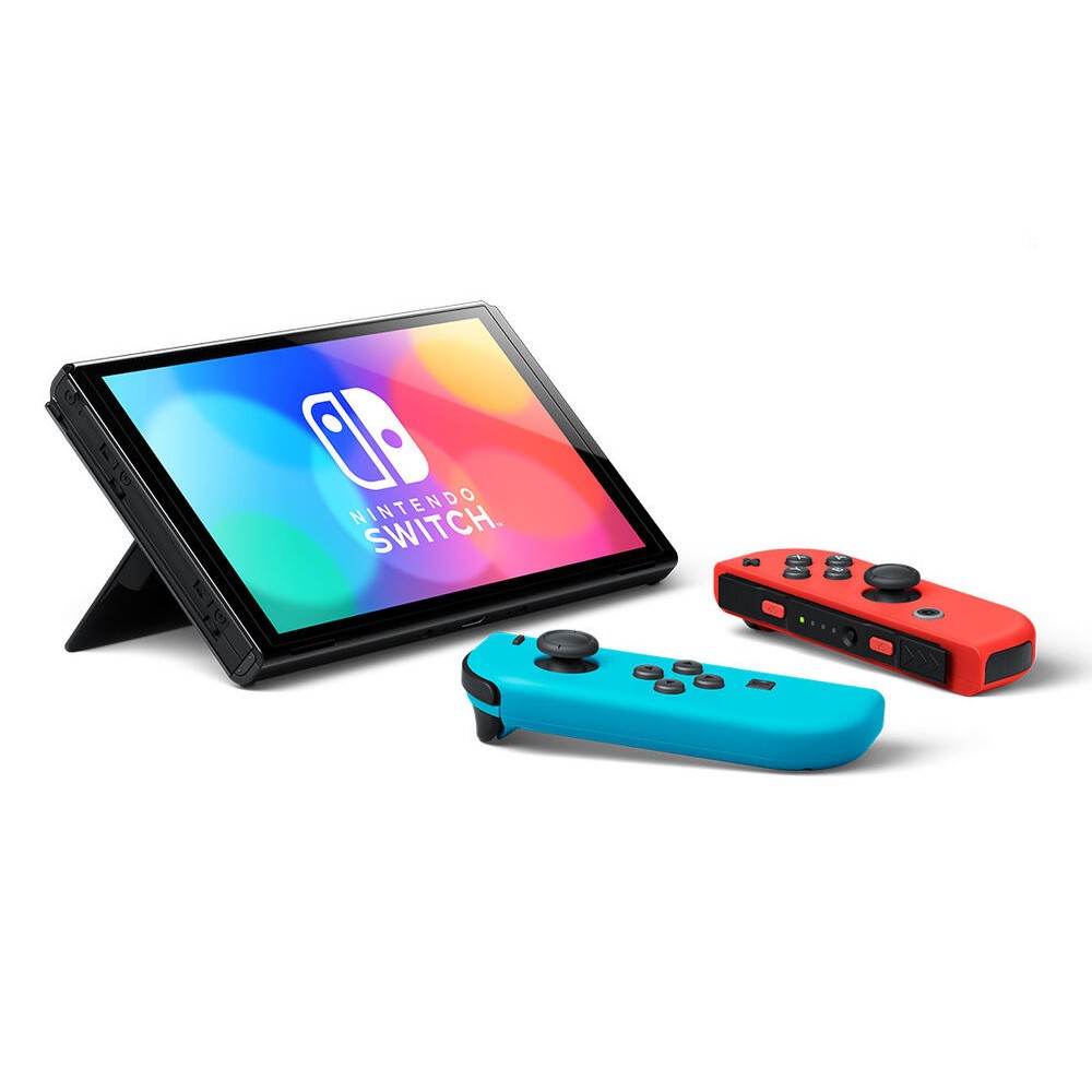 onsola Nintendo Switch Oled Mando Color Azul Neon Rojo Neon